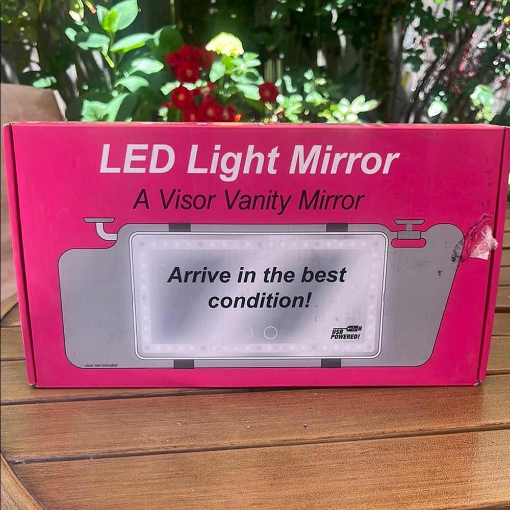 LED Light Mirror Visor Vanity Mirror